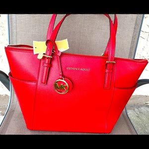 Authentic MK Red handbag NWT